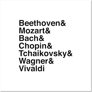 Helvetica Composers Posters and Art